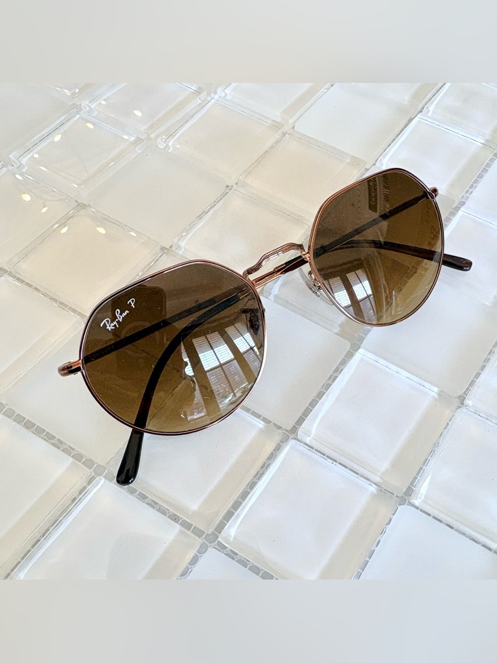 Ray-Ban RB3565 JACK Copper Brown Sunglasses Polarized - Picture 11 of 12